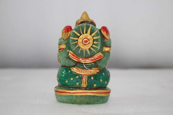 aventurine Ganesh statue - Image 2