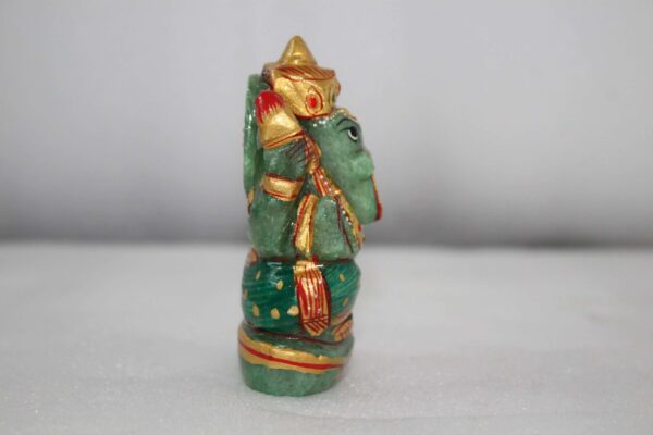 aventurine Ganesh statue - Image 4