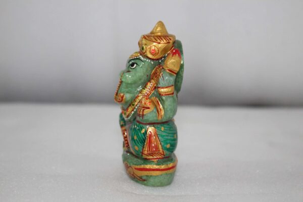 aventurine Ganesh statue - Image 3